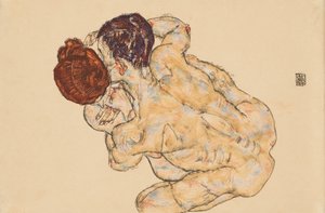 Mężczyzna i kobieta autorstwa Egon Schiele