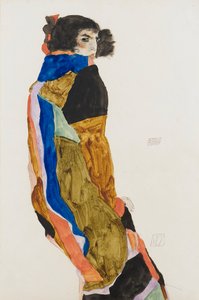 Moah. Praca Egona Schiele (1890-1918), akwarela i gwasz na papierze autorstwa Egon Schiele