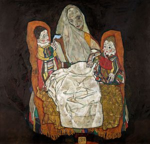 Matka z dwójką dzieci III, 1915-1917. autorstwa Egon Schiele