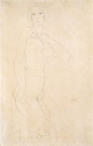 Naga dziewczyna; Madchenakt, 1912 autorstwa Egon Schiele