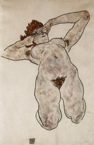 Nude w pozycji leżącej; Leżąc nago, 1917
