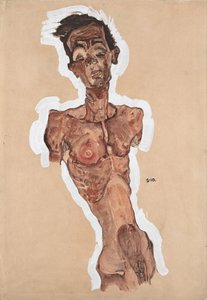 Autoportret nagi, 1910