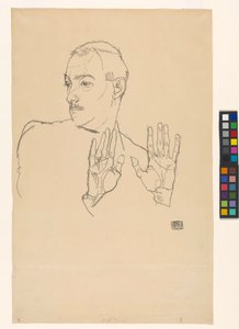 Portret Arthura Roesslera autorstwa Egon Schiele