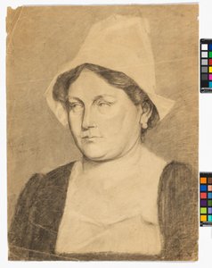 Portret kobiety w holenderskiej czepce autorstwa Egon Schiele