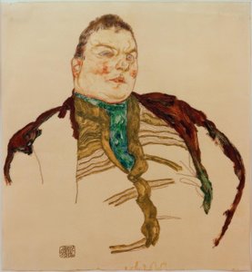Portret grubasa autorstwa Egon Schiele