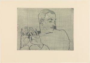 Portret Arthura Roesslera autorstwa Egon Schiele