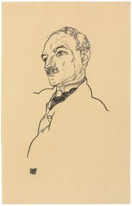 Portret Augusta Lederera autorstwa Egon Schiele