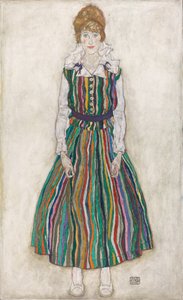 Portret Edith Schiele, żony artysty autorstwa Egon Schiele