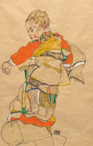 Portret dziecka (Anton Peschka, Jr.) autorstwa Egon Schiele