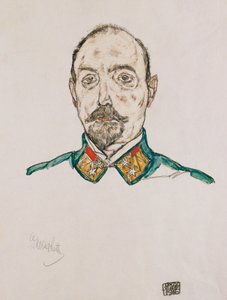 Portret pierwszego oficera, 1916 autorstwa Egon Schiele