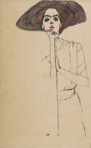 Portret kobiety, 1910. autorstwa Egon Schiele