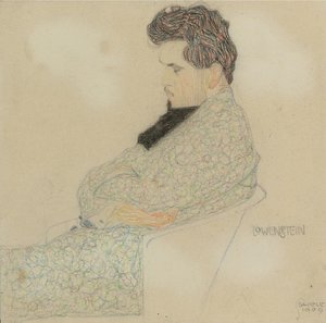 Portret kompozytora Arthura Löwensteina, 1909 autorstwa Egon Schiele