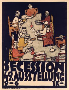 Plakat reklamowy Secesja 49 Wystawa autorstwa Egon Schiele