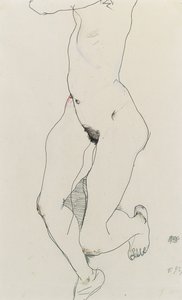 Biegnąca kobieta, 1913 autorstwa Egon Schiele