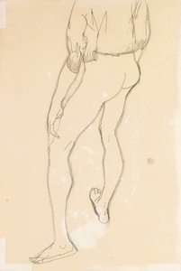 Stojący akt męski, 1913 autorstwa Egon Schiele