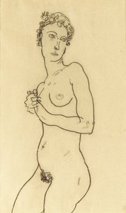 Stojący akt, 1918