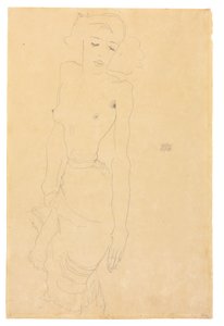 Stojąca kobieta, 1911 autorstwa Egon Schiele