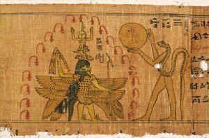 Magiczny papirus, późna dynastyka, okres ptolemejski (332-30 pne) autorstwa Egyptian