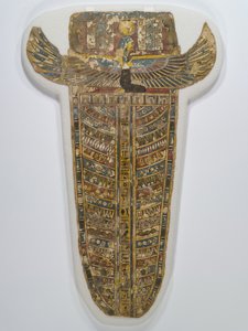 Malowane pokrycie mumii (fartuch), 305-30 pne (len, zaprawa, farba i złocenie) autorstwa Egyptian