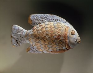 Malowane ryby ceramiczne, z Egiptu (ceramika)