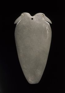 Paleta z dwoma ptakami, późny okres Nagady II do wczesnego okresu Nagady III (3500-3050 pne) z Edfu, prowincja Asuan (łupek) autorstwa Egyptian
