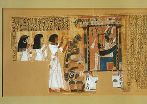 Księga zmarłych skryby Nebqeda, panowanie ... autorstwa Egyptian 18th Dynasty