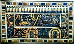 Skrzynia z Grobowca Tutanchamona, Nowe Królestwo (drewno, brąz, kość słoniowa i kolorowa glazura) autorstwa Egyptian 18th Dynasty