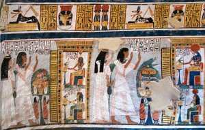 Starożytność egipska: ludzie z Grobowca Roy autorstwa Egyptian 18th Dynasty