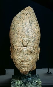 Głowa Hatszepsut (ok.1473-c.1458 pne) lub Totmes II (ok.1491-c.1479) New Kingdom, c.1479-1425 pne (granit) autorstwa Egyptian 18th Dynasty