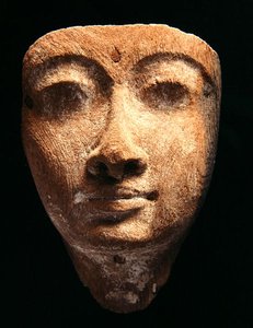 Maska, Nowe Królestwo (drewno) autorstwa Egyptian 18th Dynasty