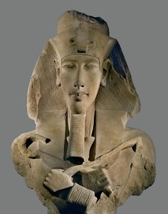 Faraon Amenofis IV Akhnaton (rzeźba) autorstwa Egyptian 18th Dynasty
