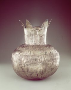 Wazon granatu, z Grobowca Tutanchamona, Nowe Państwo (srebrny lub elektrum) autorstwa Egyptian 18th Dynasty