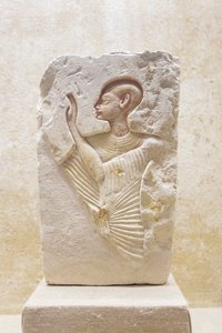 Relief księdza, nowe królestwo autorstwa Egyptian 18th Dynasty