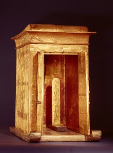 Złota Świątynia Tutanchamona (ok. 1370-1352 p.n.e.) Nowe Królestwo (drewno pokryte zaprawą, pokryte złotą blachą) (patrz także 267767)