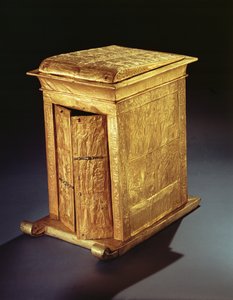 Złota Świątynia Tutanchamona (ok. 1370-1352 pne) Nowe Królestwo (drewno pokryte zaprawą, pokryte złotą blachą) (patrz także 227986)
