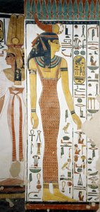Selqet, fragment fresków w komorze grobowej Nefertari, Dolina Królowych, Luksor, Teby (Lista Światowego Dziedzictwa UNESCO autorstwa Egyptian 19th Dynasty