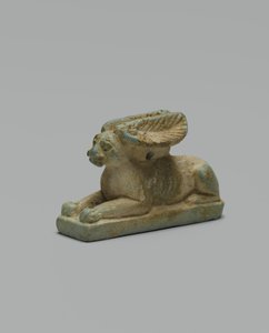 Amulet królika (szkliwiony fajans) autorstwa Egyptian 26th Dynasty