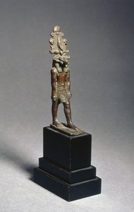 Figura Harsaphesa, bóstwa z głową barana, okres późny, ok. 600 pne (brąz) autorstwa Egyptian 26th Dynasty