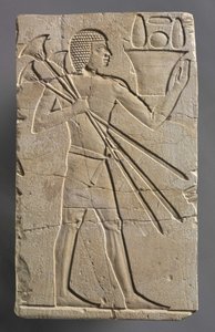 Mężczyzna ofiara okaziciela, c.667-647 pne autorstwa Egyptian 26th Dynasty