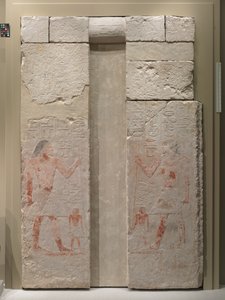 Fałszywe drzwi Nykary, 2408-2341 pne autorstwa Egyptian 5th Dynasty