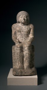 Siedzący posąg Nykary, 2408-2377 pne autorstwa Egyptian 5th Dynasty