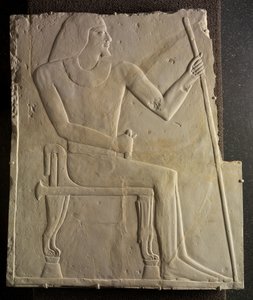 Ulga siedzącego Nyankhnesuta, z Sakkary, ok. 2311-2281 pne autorstwa Egyptian 6th Dynasty