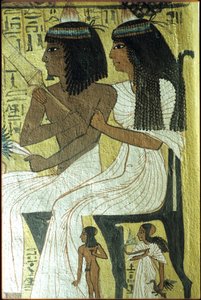 Starożytny Egipt, malowidło ścienne, grobowiec Sennedżema, grobowiec szlachty, Teby, Deir el Medina autorstwa Egyptian Egyptian