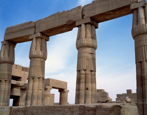 Starożytność egipska: widok świątyni w Karnaku. Egipt autorstwa Egyptian Egyptian