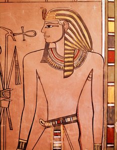 Król Amenhotep II (Amenophis II) (fresk) autorstwa Egyptian Egyptian