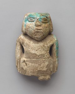 Statuetka stojącego mężczyzny, Wczesny Okres Dynastyczny, ok. 3000-2675 p.n.e. (fajans) autorstwa Egyptian Egyptian