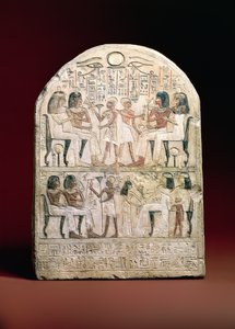 Stela nagrobna, 156 pne (malowany wapień)