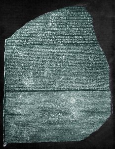 Kamień z Rosetty (granodioryt) autorstwa Egyptian Ptolemaic Period