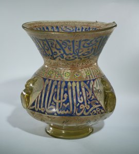 Lampa Meczetowa im. al Malika al Nasu Muhammada, ok.1300-1340 (szkło emaliowane)