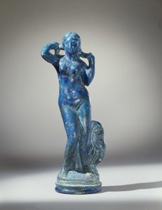 Statuetka Afrodyty Anadyomene (niebieski fajans) autorstwa Egyptian School